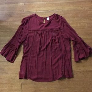 Old navy maroon blouse